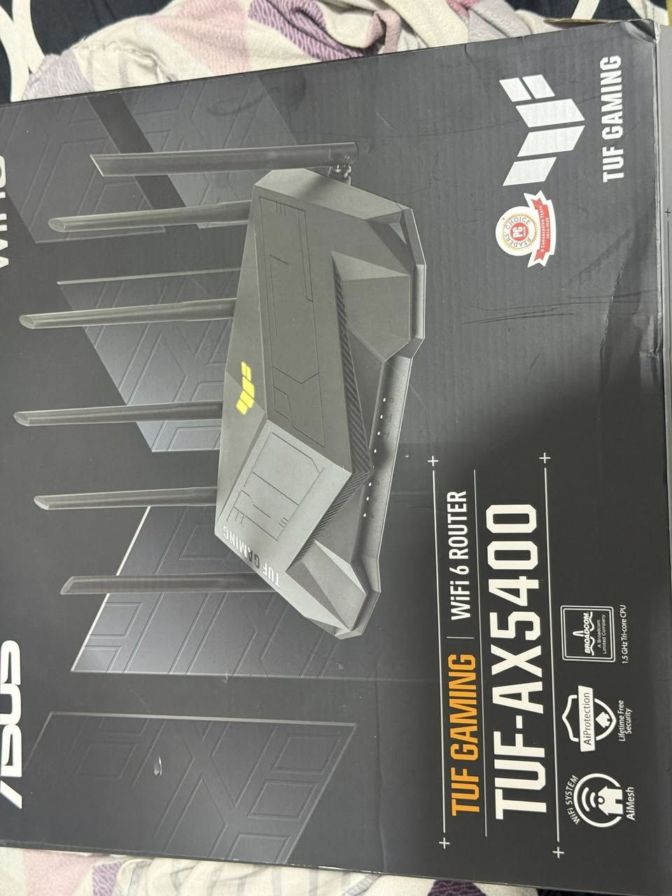 سلام عليكم
راوتر مستخدم شي قليل نظافة 100‎%‎
Asus tuf gaming ax5400
سعر 100 الف مكان كوت


**إذا كنت صاحب هذا الإعلان وتريد حذفه لأي سبب، رجاءا أرسل رسالة إلى الدعم الفني**