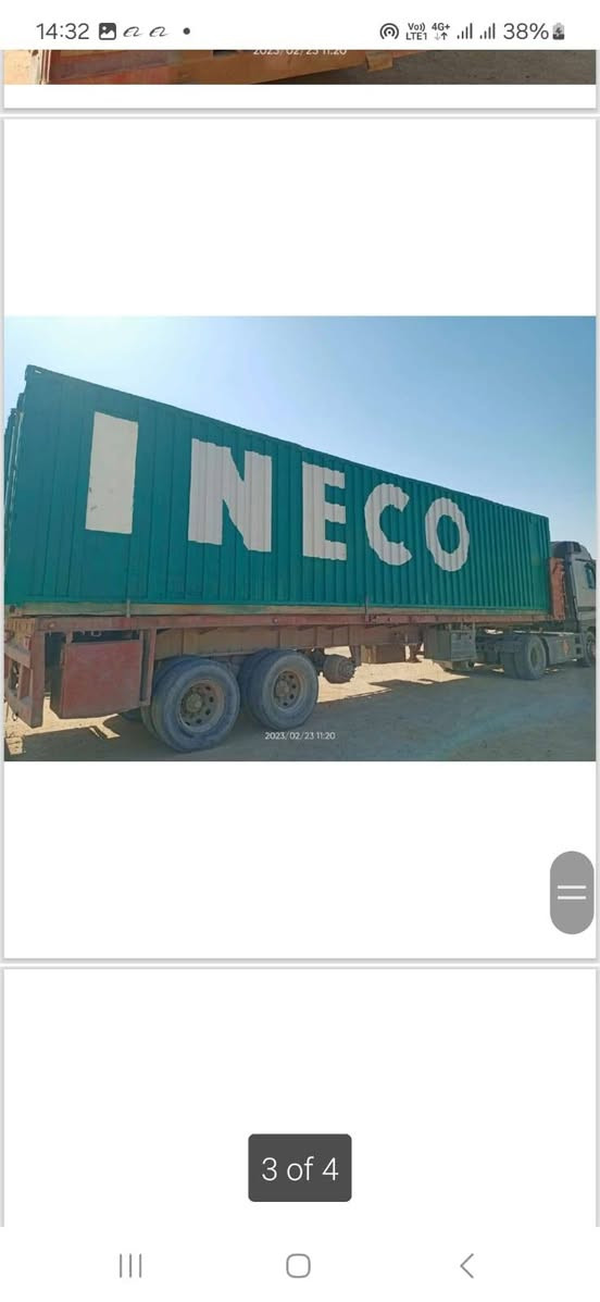 حاويات عدد 2 
ارتفاع 260
والطول 40 قدم 
مكان كربلاء
 السعر 19 ورقة الحاوية
للاتصال ***********
