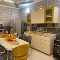 ميز طعام • وجه مرمر • ٦ كراسي