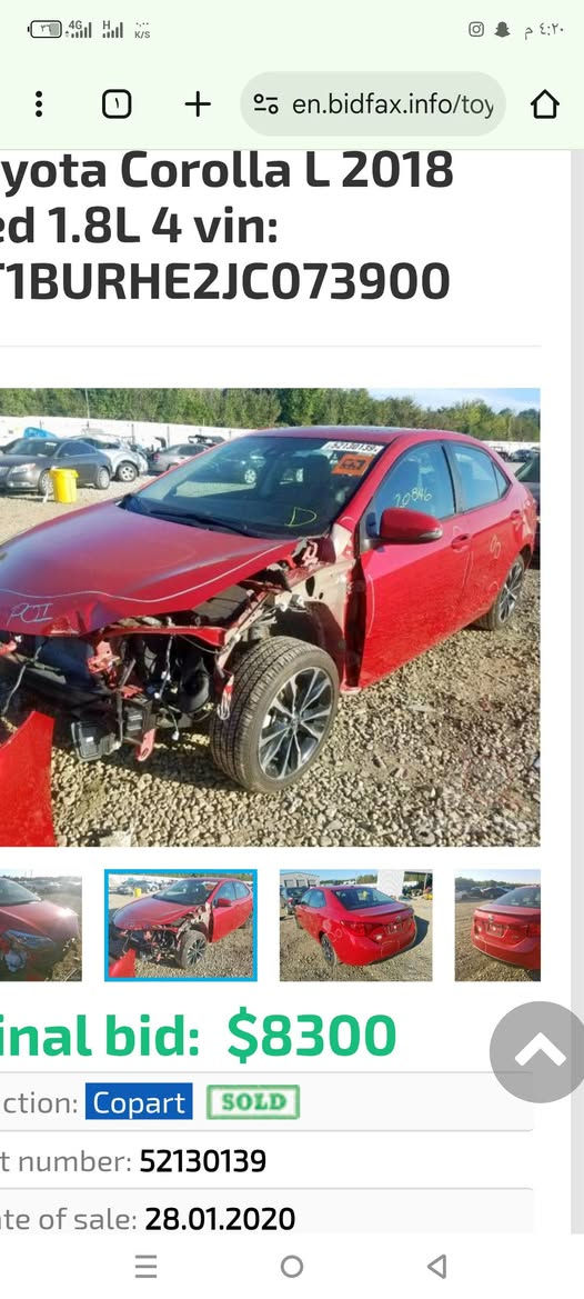 السلام عليكم كورلا 2018فول امفوله أسعر 160 الشراي يتصل ***********
