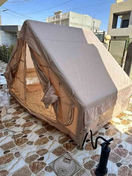 خيمه نفخ جديده غير مستخدمه الطول3متر
العرض210متر الارتفاع2 كامل ملحقات بمب يدوي جنطه وحبال وسكك السعر ٢٢٠ الف سعر جمله رقم واتساب *********** يوجد توصيل
