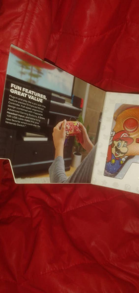 متجر محمد ريترو  السلام عليكمNintendo switch  
Power À  controller 
super Mario edition
Price  95
نسخة ماريو الخارق خاصة
 تعمل على جميع اجهزة نينتندو سويتج
سعر خاص  فقط مراسله واتساب ***********
