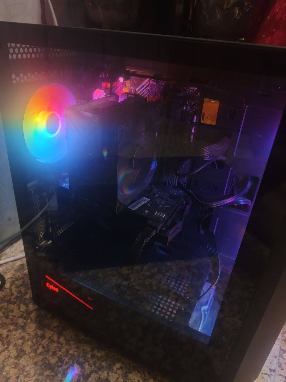 السلام عليكم تجميعة اقتصادية
‏ i5 10400f
‏
Rx 590 8gb

‏ Ram 16gb 8×2 3200
‏
‏ Asus h510m-k
‏
 Ssd 128GB

 Hdd 1tb
‏
‏ erow 600 rgb 
‏
‏ galxy case 4 fan
‏
سعرها 450,000 الف دينار

واعتذر ما اكدر ابيع قطع

مكاني بغداد منطقة الكراده 📌

رقم ***********
