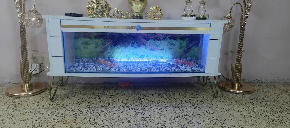 السلام عليكم ورحمة الله ميز بلازمه وحوض سمك للبيع ب125وبي مجال مكاني شقق الخضراء ايسر الموصل ***********
