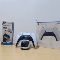 جوستك PS5 أصلي • منفذ مكسور • ستاند شحن