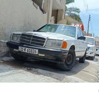 مارسدس 190 البيع موديل 87 مكينة خير من اللة رقم نكليزي جديد بسمي تحويل...