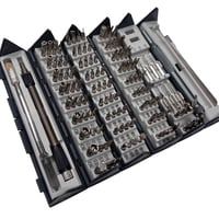 مفكات دقيقة • ١٢٨ قطعة • فولاذ مقاوم للصدأ