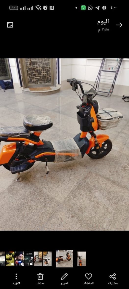 الدراجه مشتريها 650 محتاجه بس بطاريات لان جبناها جديده ونهملت هسه حاليا معروضه ب 300 وبيها مجال محتاجه فقط بطاريه
***********
