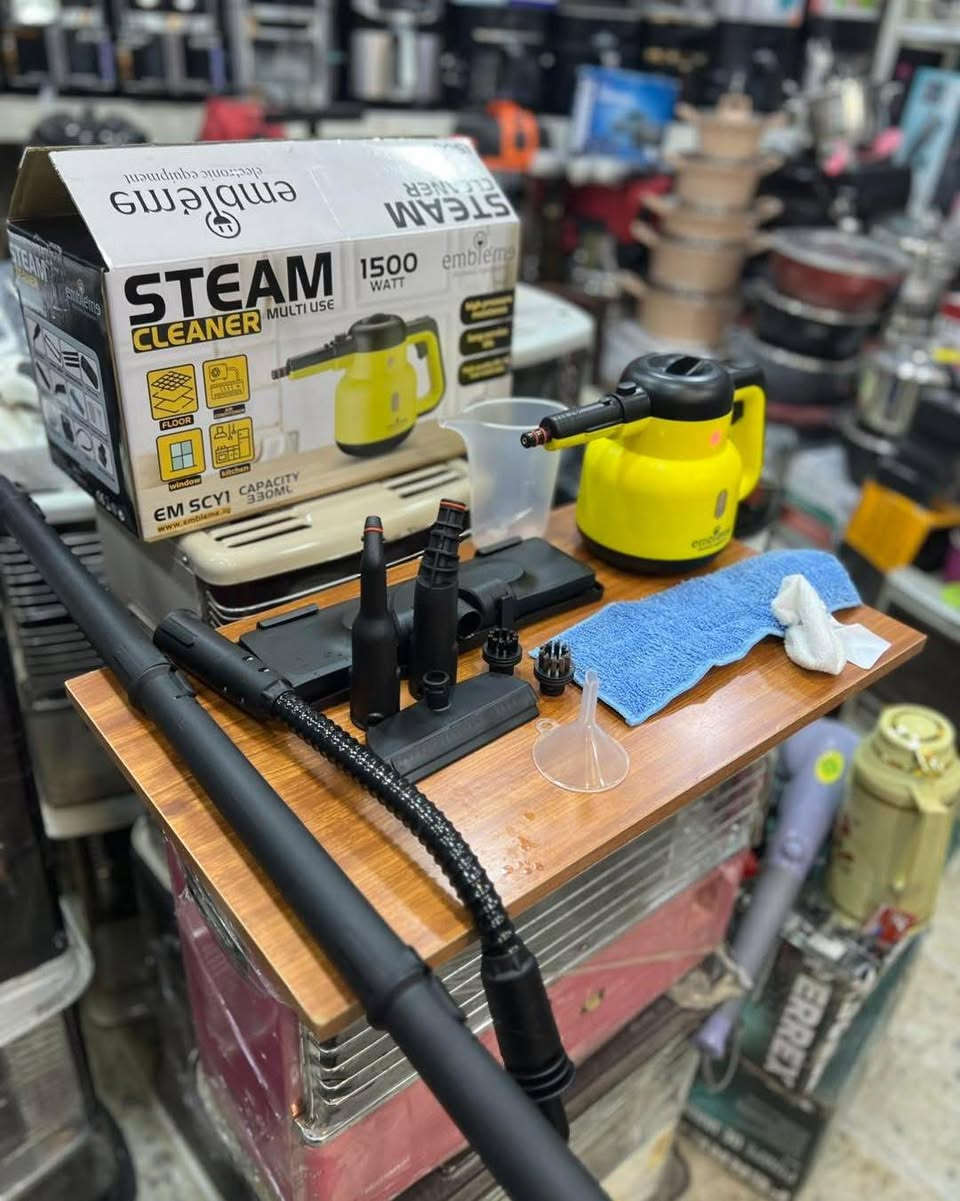 منظفه وماسحه سيراميك بخاريه متعدده الاستخدامات
ماركه امبليوم
تريدون تنظيف عميق بدون مواد كيميائية؟ 💃🏻
هاي المنظفة البخارية من أمبليوم، تنضف كلشي بلمح البصر! 💨
تنظف البواري، المرايا، الكاع وحتى المفروشات، وكل الأسطح اللي تتحمل البخار 🚿.

بخار قوي يوصل لـ40 جم/دقيقة و4 بار ضغط، يعني الوصخ ميلحگ ينهزم ! 💪

بيها 7 قطع تسهلك الشغل وتوصل حتى للأماكن الصعبة، وسعتها 1.1 لتر تكفيك للمدة اللي تحتاجها 💧.

خفيفة، سهلة التخزين، وضمان سنة كاملة! 🔥
! 😉”

⚠️ ضماان سنه كااامله ⚠️
***********
