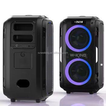 مكبر صوت بلوتوث محمول من طراز W-KING T9 Pro، ويتميز بقوة صوتية تصل إلى 250 واط كحد أقصى مع تقنية RGB Lighting.قوة الصوت: يوفر مكبر الصوت هذا قدرة قصوى تبلغ 250 واط (PEAK) مع حجم صوت يصل إلى 120 ديسيبل لملء المساحات الكبيرة.المميزات الصوتية: يتضمن مكبري صوت للترددات المنخفضة (Woofer) مقاس 6.5 بوصة، ومكبري صوت للترددات العالية (Tweeter) مقاس 2.5 بوصة، بالإضافة إلى 12 إعدادًا مخصصًا للجهير (Bass).البطارية والاتصال: يعمل ببطارية ليثيوم قابلة لإعادة الشحن بسعة 10,000 مللي أمبيرو.الاستخدامات: مناسب للحفلات والأنشطة الخارجية، ويحتوي على ميكروفون، ويدعم مدخلات USB و TF و AUX.


**إذا كنت صاحب هذا الإعلان وتريد حذفه لأي سبب، رجاءا أرسل رسالة إلى الدعم الفني**