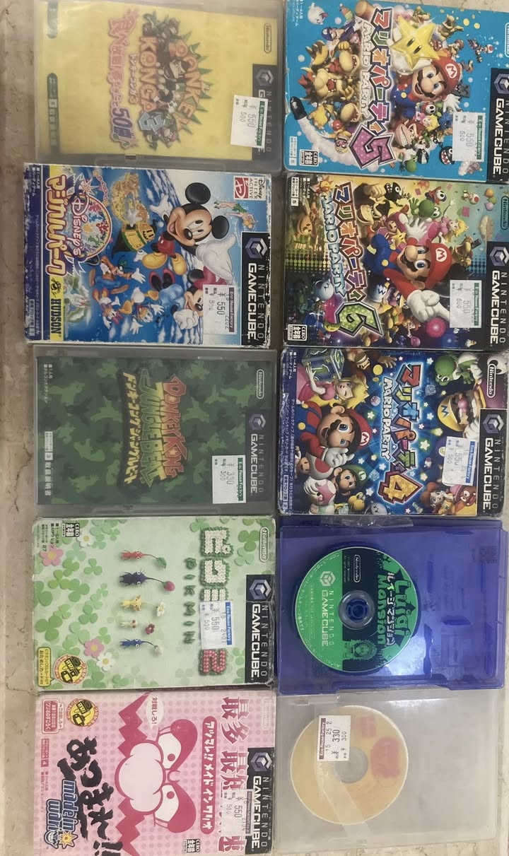 GameCube games 
ياباني 
للحجز مراسله الصفحه


**إذا كنت صاحب هذا الإعلان وتريد حذفه لأي سبب، رجاءا أرسل رسالة إلى الدعم الفني**