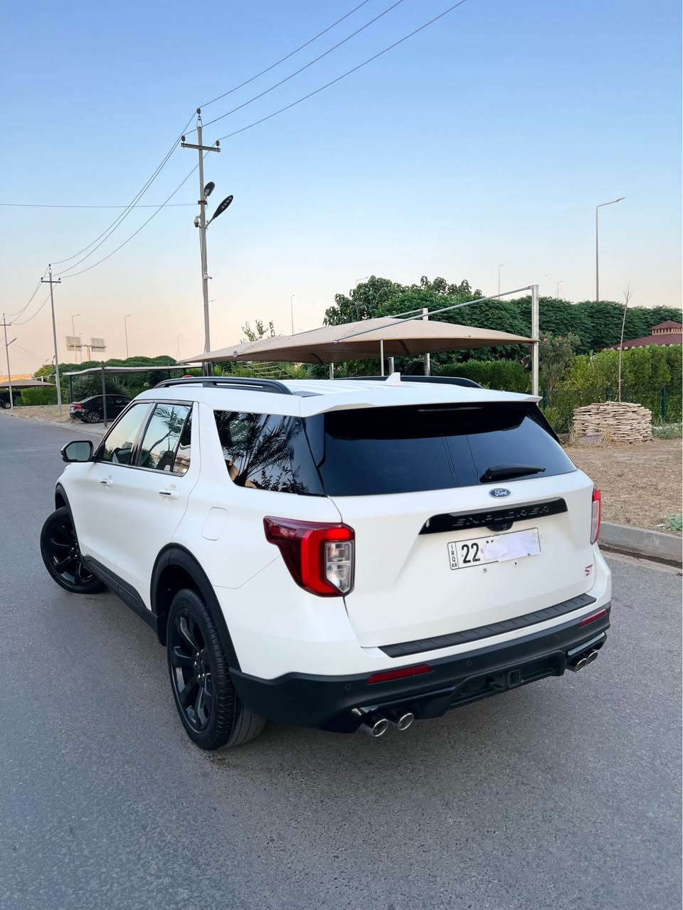 Ford Explorer 2023 ST
 مودیل ۲٠۲۳
اللون ابیض ثلجی
تضیلل PPF مات اصلي
مواصفات ST
فول فول مواصفات بدون بانوراما
كشنات جلد و كهربائي و ميموري 
كشنات تدفئة حار و بارد
كشنات خلفي VIP
ستيرن هيتر
تبريد مركزي و يشتغل حار و بارد
السماعات سيستم 
مراية شفت
مراية حساس
رادار و حساس و كاميراة ٣٦٠ درجة
نظام ايكو 
اوتو ستوب
بريك بصمة 
كير فوليو ى بيها شفت عل ستيرن 
السيارة جاهزة و ما بيها اي نواقص 
رقم و سنوية جديدة
ماشية ٣٠ الف مايل
بيها ٢ قطعة صبغ بدون دواخل
ايرباك سيستم من وظع بلادي 
مكان سيارة اربيل*********** أربيل, العراق
