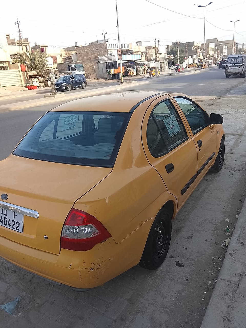 سلام عليكم ورحمه الله وبركاته طيبه البيع موديل 15 رقم بغداد إنكليزي مصفره هيهة  وغرامات مكينه كير شواصي مكفولات كهربائيات كلها شغاله دوشمه جديده عام مناقصه شي سياره بلاد سنتر لوك صدر جدد تخم تاير جديد للتبريد ثلج تدفهة شغاله سياره حلوه وخير من الله تجي وشوف بعينك هاي تفاصيل السياره فدوه لعيونك بس الشراي يتصل السعر 38 بل عافيه على ياخذهة الاتصال *********** للمكان بغداد المعالف تقاطع الربيعي
