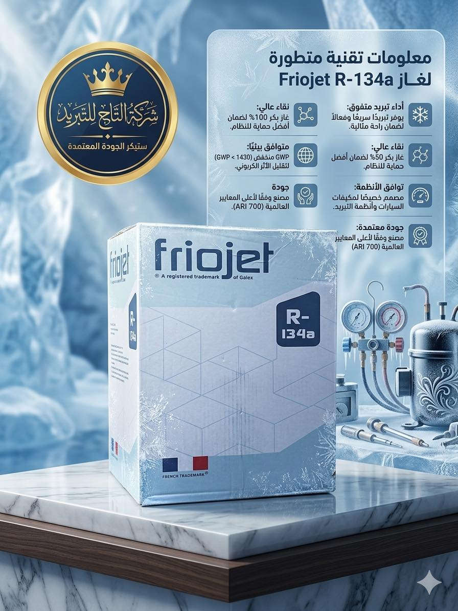 ️🔧 كل ما تحتاجه في عالم التبريد متوفر لدينا 🔧❄️

إذا كنت تعمل في مجال التبريد والتكييف أو تبحث عن منتجات أصلية بجودة عالية، فنحن نوفر لك مجموعة متكاملة من غازات التبريد وقطع الغيار المعتمدة.

📦 منتجاتنا تشمل:
✅ غاز R134a عالي النقاء، مناسب لتبريد السيارات وأنظمة التبريد المختلفة.
✅ غاز R22 المستخدم في العديد من أجهزة التكييف والتبريد.
✅ غاز R410A المخصص للمكيفات الحديثة بكفاءة تبريد عالية.

🔧 كما نوفر أيضاً:
• قطع غيار لأنظمة التبريد والتكييف
• أدوات خاصة بالفنيين وأصحاب الورش
• مستلزمات شحن غاز التبريد

⭐ مميزاتنا:
✔ منتجات أصلية وجودة مضمونة
✔ أسعار منافسة ومناسبة للجميع
✔ توفر الكميات للتجار والفنيين
✔ 🚚 خدمة توصيل سريعة
✔ 🤝 تعامل صادق واحترافي

📞 للاستفسار أو الطلب تواصل معنا عبر الرسائل أو على الرقم ( ***********-***********-***********

#فنيون #غاز #سبالت #تبريد #الجميع #بغداد #العراق #السنك

