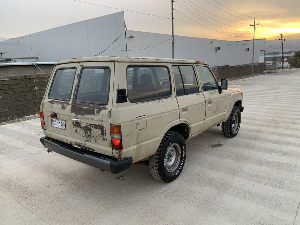 تویتا لاندکرۆزەر مۆدیل 85ئاڕم پلاسیک سلیمانی مەکینە 2ئیڤ 5گیر پاوەر سەیارەکە بیبۆیاخە زۆرپاکماوەتە وە گشت گیانی بەشەرت سعری 32گەڵاژم*********** *********** شوین پیرە مەگرون السليمانية, العراق
