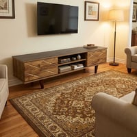 ميز تلفزيون • ١٦٠سم • خشب طبيعي