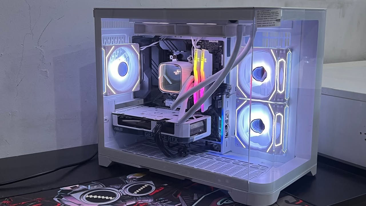 CPU: RYZEN 5 5600X
COOLER: DEEPCOOL LS520 240M 
MB: ASUS TUF B450M-PRO GAMING
RAM:2X8 16GB 3600MHZ T-FORCE 
STORAGE: NVME 1T TEAM GRUP MP33 PRO
GPU: RTX 4060 8GB ASUS DULL
POWER: 600W 80 PLUS MSI
CAVAR : CASE X3 FAN ARGB
PRICE : 850$


**إذا كنت صاحب هذا الإعلان وتريد حذفه لأي سبب، رجاءا أرسل رسالة إلى الدعم الفني**