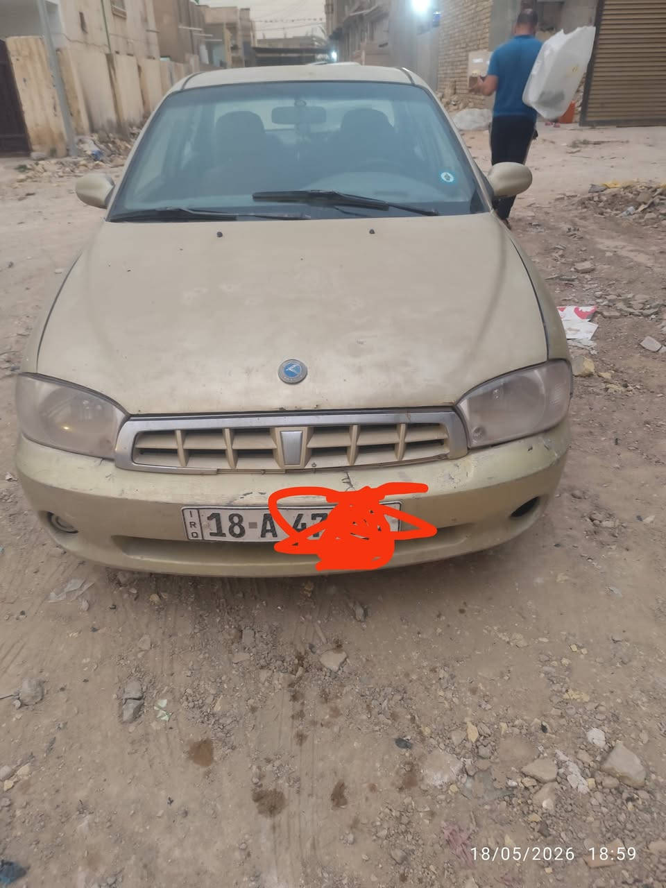 السلام عليكم 
سبكترا موديل 2000
محرك 1600
سياره جاهزه وبسمي وتبريد 
رقم بابل 
السعر 30 وبيها مجال 
  ***********
