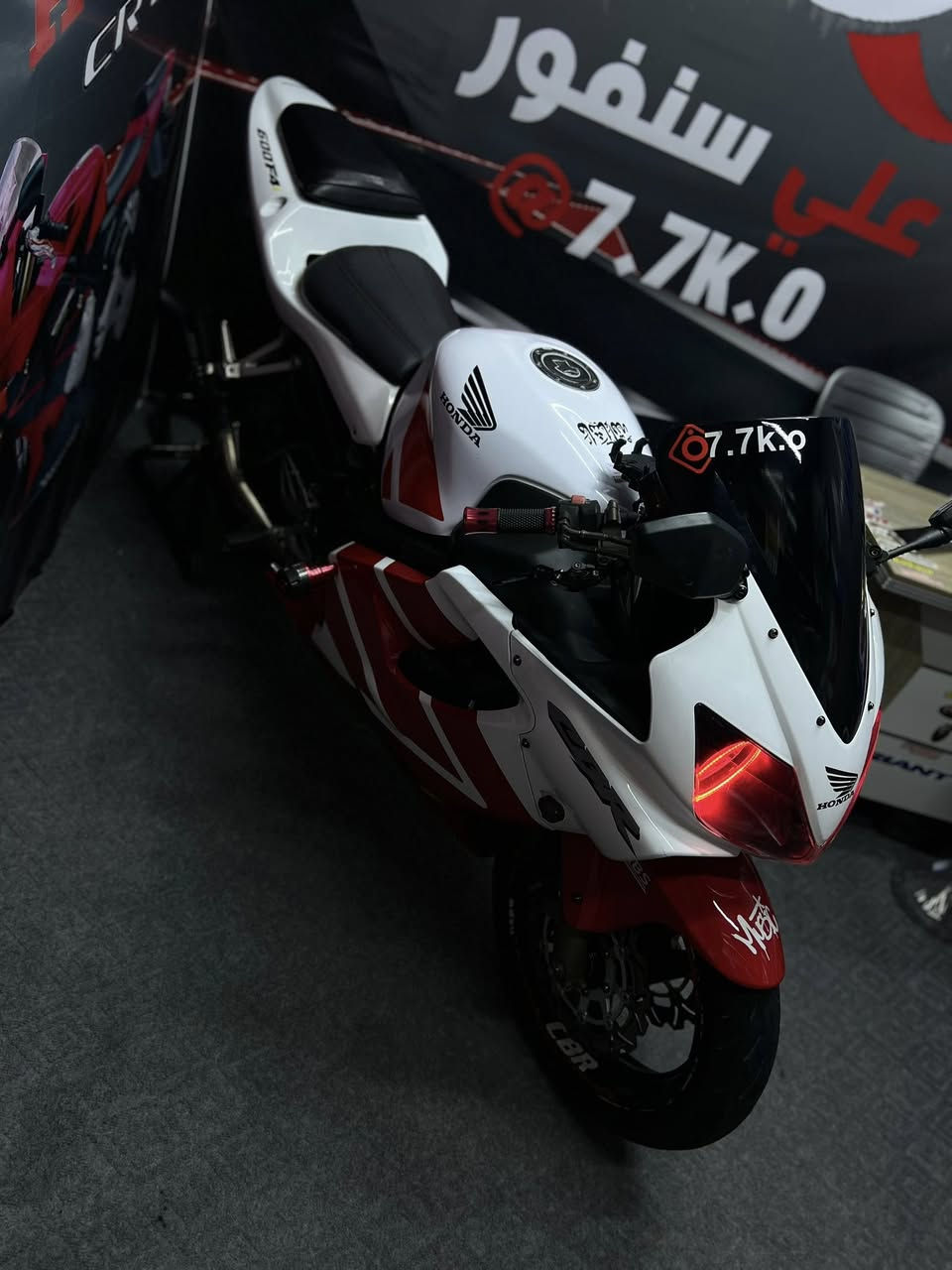 حلوه لبيع Honda F4i 600cc♥️🤍
مكينه كير كفاله تجي تفحص ♥️🤍

تايرات زوج جدد🤍

زنجيل جديد🤍

بكره زنجيل جديده🤍

واقيه زنجيل تزويد 🤍

فيت بم جديد 🤍

مجاول جدد وبلكات NGK اصلي جديد دسكات امامي خلفي جديد فلنجه خلفيه رياضي مشيفه 

اماميه فلنجه تزويد أراشي منضومه زنون LED اسوارات عيون داخل مازده شغل درجه أولى بكلايت خلفي حديث LED خليه قاعده رقم سويجات 2 باتري جديد سلايدرات رياضي مري مال حديث 

سعر33وبيه مجال لشراي مكاني كربلاء 

***********
