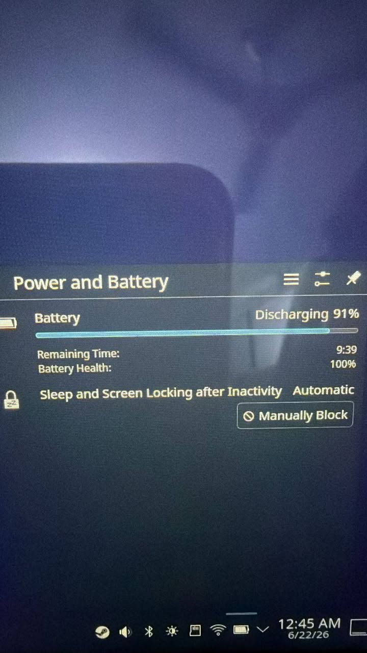 ستيم دك 128GB Steam Deck LCD بطارية 100% نظافة حوالي 97%.

السلام عليكم.

الجهاز نظافة حوالي 97%، بطارية 100%.
ذاكرة داخلية 128GB.
كڤر حماية.
شاحنة اصلي (مال Msi Claw 65W).

💎السعر: 425 الف✨

توصيل: متوفر.
مكاني: بغداد.


**إذا كنت صاحب هذا الإعلان وتريد حذفه لأي سبب، رجاءا أرسل رسالة إلى الدعم الفني**