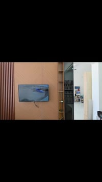 Mdfميز +رف ديكور بلازمه نجاره عراقيه خشب تركي الون والقياس حسب الطلب  ...