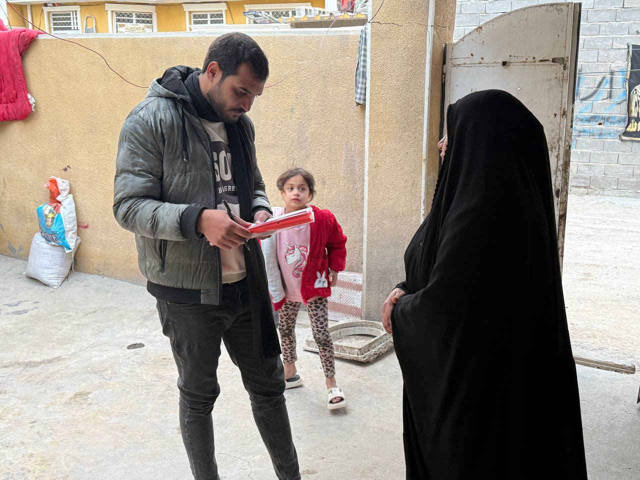 بفضل الله تعالى وبهمة الخيرين، قامت مؤسسة سبيل الخير الإنسانية بإجراء كشف ميداني لعددٍ من العوائل المتعففة والأيتام داخل بيوتهم للاطلاع على أوضاعهم عن قرب وتحديد احتياجاتهم الأساسية من غذاء وكسوة ودعم معيشي.

وستعمل المؤسسة على تلبية ما يمكن تلبية من احتياجاتهم ضمن مشاريعها الإنسانية المستمرة، سائلين الله أن يجعل هذا العمل في ميزان حسنات الجميع.

للمساهمة أو التبرع نرجو التواصل على الرقم: ***********
#مؤسسة_سبيل_الخير_الإنسانية
#دعم_العوائل_المتعففة
#رعاية_الأيتام
#اعمال_خير
#خدمة_الإنسان
#المساعدات_الإنسانية
#كشف_ميداني
#بغداد
#الخير_مستمر
#مد_يد_العون
#المحتاجين
#العراقيين_يد_وحدة
