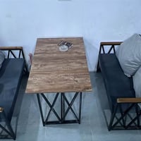 متوفر ميز ٨٠*٨٠ عدد ٢٣ قطعه  سعر ٢١ الف جلسات اربعه مثل ما موضح بالصور...