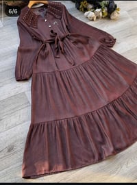 فستان • ياقة دبل ستراس • مقاسات ٣٨-٤٨