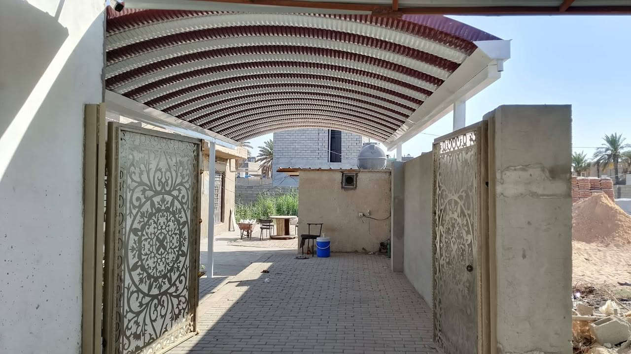 تم بعون الله عمل سقيفه في منطقة الشرطه الخامسه ونشكر كادر مكتب الصادق اللسقائف كي سبان سعر المتر ٢٣الف ***********
