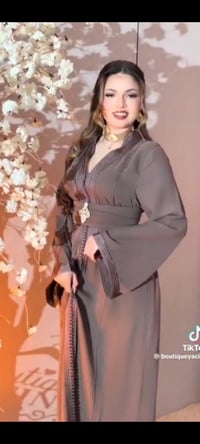 قفطان مغربي • حرير ١٠٠٪ • مقاسات M-3XL