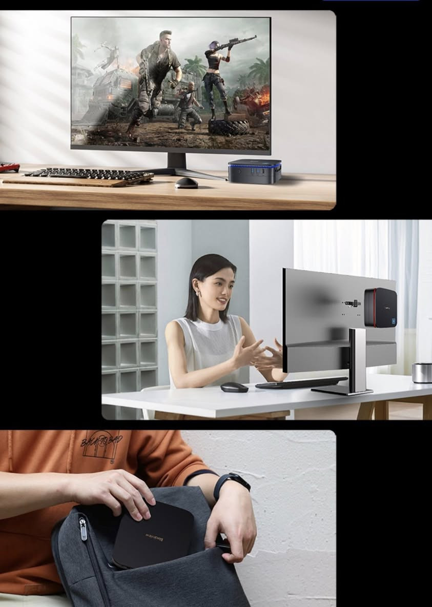 BlackView Mini PC 🔥
ميني بي سي حاسوب صغير جدا وزنه ٣٩٠ غرام ذو مواصفات رهيبه ! 
مواصفات :-
Windows 11 Pro
CPU : Intel Processor 12th Gen N95 رباعي النواة الجيل 12
RAM : 16GB DDR4
Storage: 512GB SSD ( قابل للتوسعة حتى 2TB )
GPU : Intel UHD Graphics 4k
Ports المنافذ:
Bluetooth داخلي
Wifi داخلي
LAN Ethernet
HDMI Support 4K
USB 4X
DC 12V
الجهاز نظيف جداً و حجمه صغير، تكدر تخلي بجيبك وين ماتروح وتاخذه وياك
السعر خاص
#minipc


**إذا كنت صاحب هذا الإعلان وتريد حذفه لأي سبب، رجاءا أرسل رسالة إلى الدعم الفني**