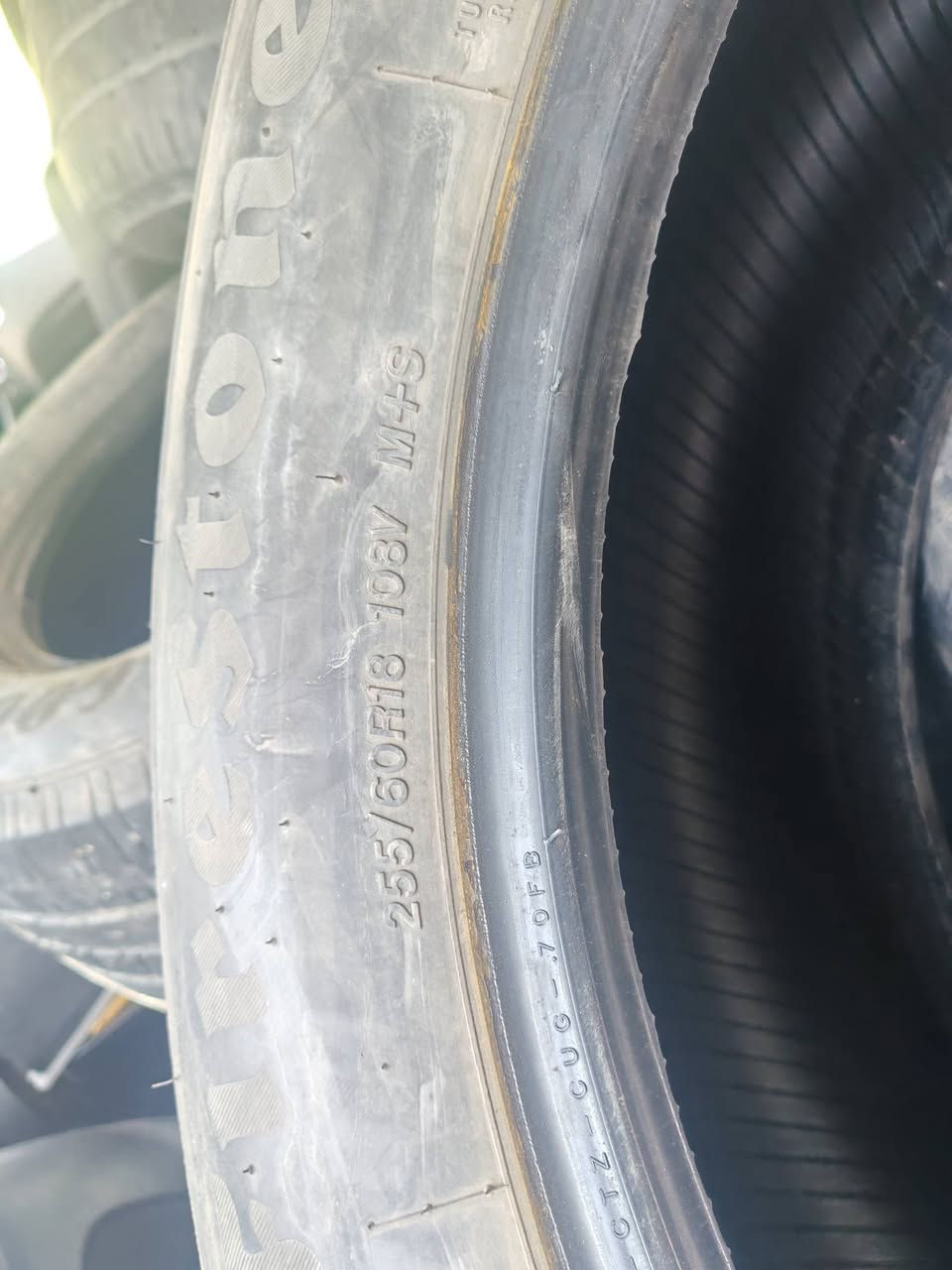 السلام عليكم تاير حجم 18تاير امريكي مال دورنكو العنوان بغداد 255/60R18  108V/  M+S رقم التليفون ***********
