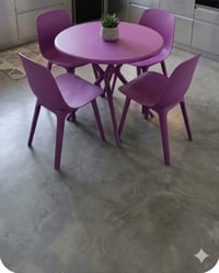 كاونتر قطعتين • ٤ كراسي • جديد