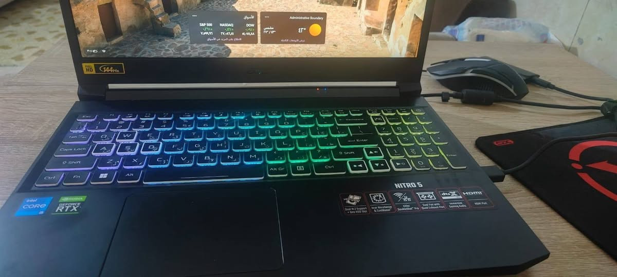 لابتوب ايسر نيترو 5
كارت شاشة 3060 : 6gb
رامات ddr4 16gb
معالج كوراي 5 جيل 11 فئة h مخصص للالعاب 
شاشة 144 هرتز
نظافة 98℅ مع كارتون وشاحن وكيبورد وماوس 

السعر قفل 900 الف بدون عملة راسلني خاص


**إذا كنت صاحب هذا الإعلان وتريد حذفه لأي سبب، رجاءا أرسل رسالة إلى الدعم الفني**