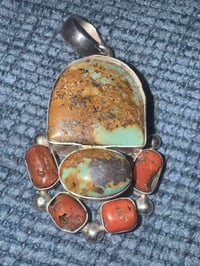 فيروز • مرجان أحمر • فضة