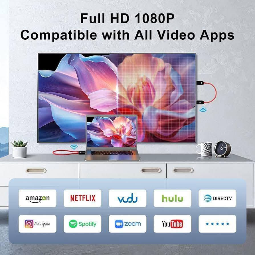 جهاز إرسال واستقبال لاسلكي HDMI، موسع HDMI لاسلكي بدقة Full HD 1080P يدعم تقنية عكس الشاشة لاسلكيًا بتردد 2.4/5 جيجاهرتز، كابل HDMI لاسلكي  لبث الفيديو/الصوت/الكمبيوتر/الكاميرا إلى التلفزيون/الشاشة/الدونجل


**إذا كنت صاحب هذا الإعلان وتريد حذفه لأي سبب، رجاءا أرسل رسالة إلى الدعم الفني**