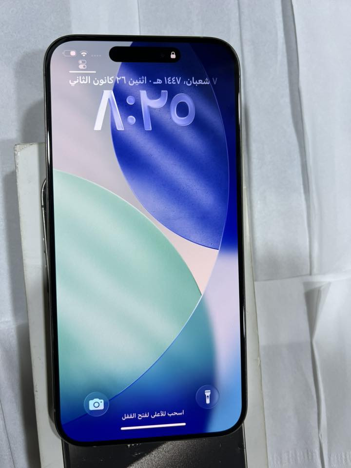 ايفون 15 برو ماكس ذاكرة 256
بطارية 87 ماستر مكفول من كلشي الجهاز جديد كلش 
كامل ملحقاته 
السعر 1.100وبي مجال 
مكانه بابل المحاويل 
***********

