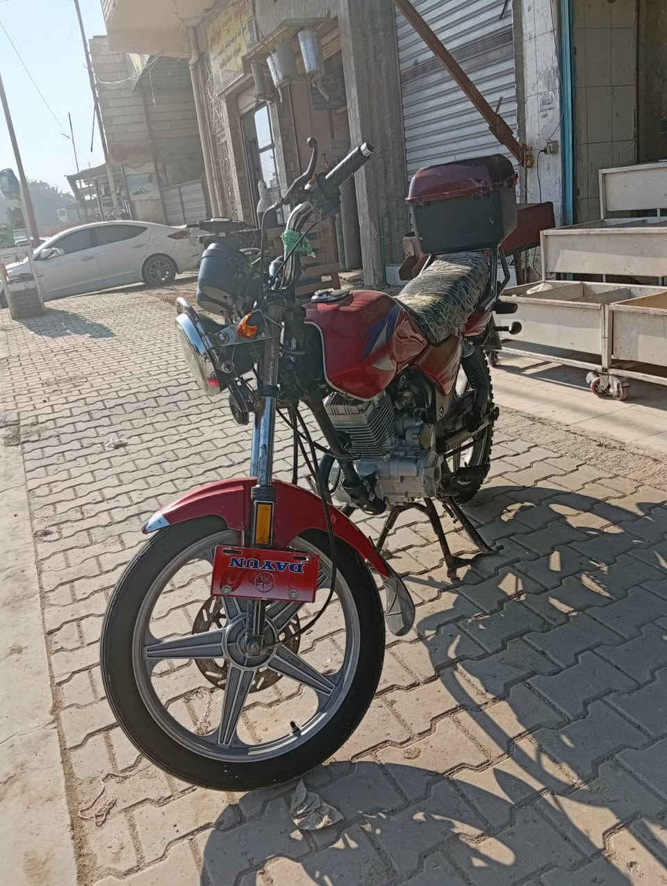 سلام عليكم دراجه دايون عضم للبيع موديل 19 اوراق أصولي مكفوله الدراجه السعر 850وبيه مجال العنوان بابل المسيب الاستفسار***********
