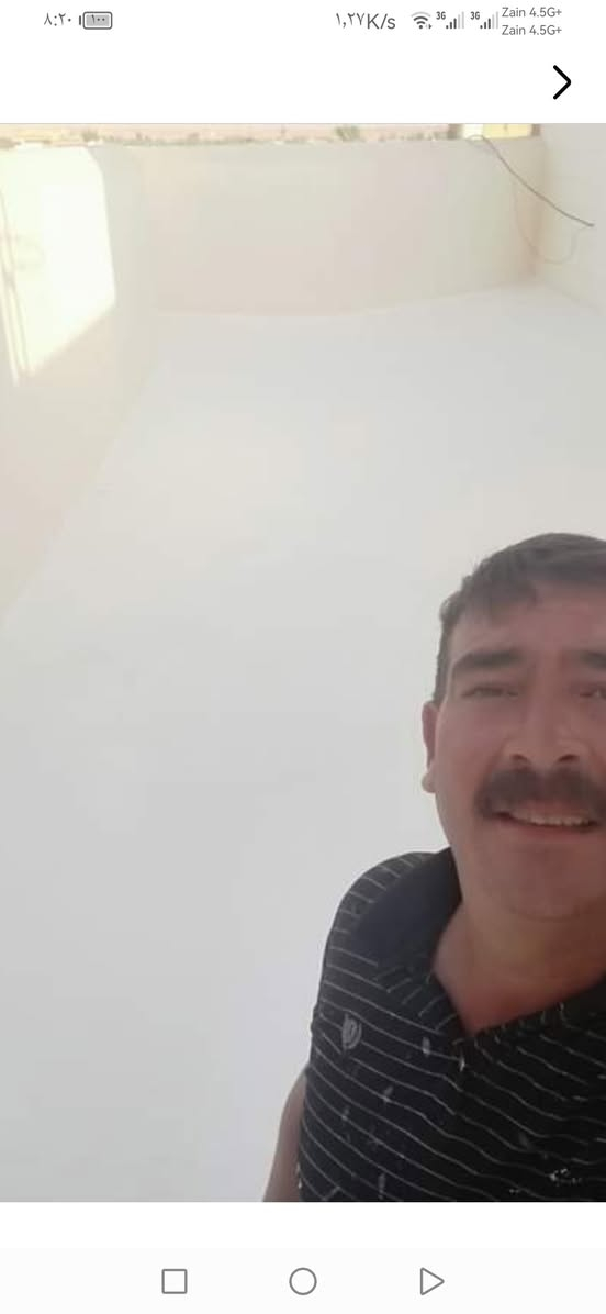 السلام عليكم من رخصت صاحب الكروب نعمل مادة عازله من الحراره والرطوبه معه جلي وتنضيف وغسل الاصطح بل الكامل طبعن الكادر من هيت هاي بعض أعمالنا في هيت ونواحيها *********** حمودي ابو خالد
