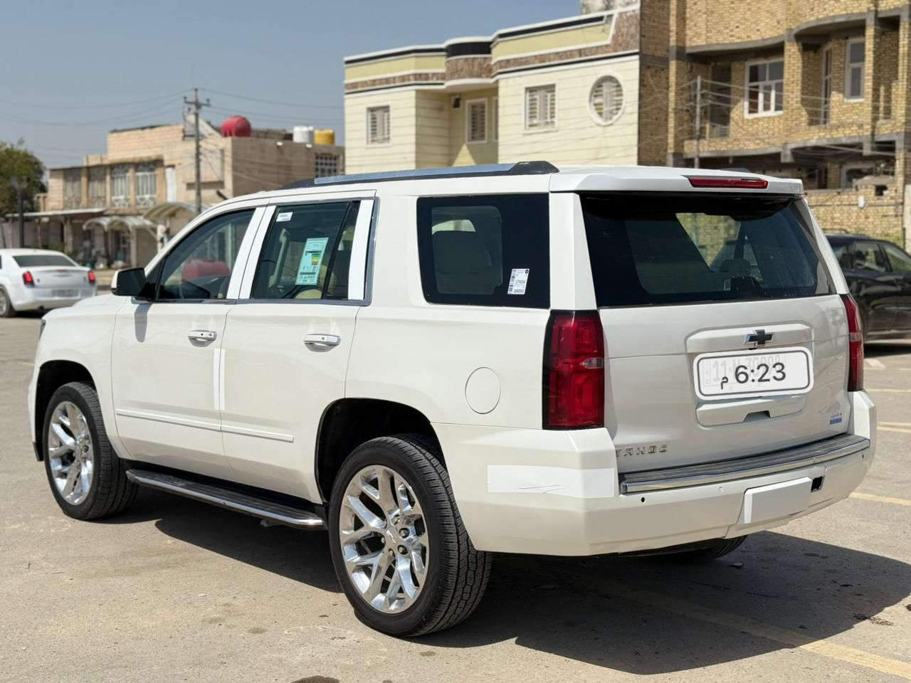 للبيع تاهو 2017 اصل خليجي السعر 235 فول مواصفات LTZ فول للخير سياره رقم بغداد باسمي دولي سنويه وهزه ورقم كله جديد السياره بيه صبغ غير مكفوله من صبغ السياره جديده وجاهزه بمعنى الكلمه محرك كير حداديه تخم تاير كله بشرط منضومه زنون السياره فول للخير معروفه مواصفات LTZ فول فتحه خمس بصمات تدفئه وتبريد داخل قرميدي جنطه شفط قاصه كامره ويل كب 22  اصلي حساسات امامي خلفي مري شفط كشنات كهربائي السياره جاهزه للخير مكاني ذي قار الناصريه ***********
