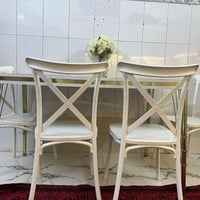 ميز طعام • ٦ كراسي • متر ونص