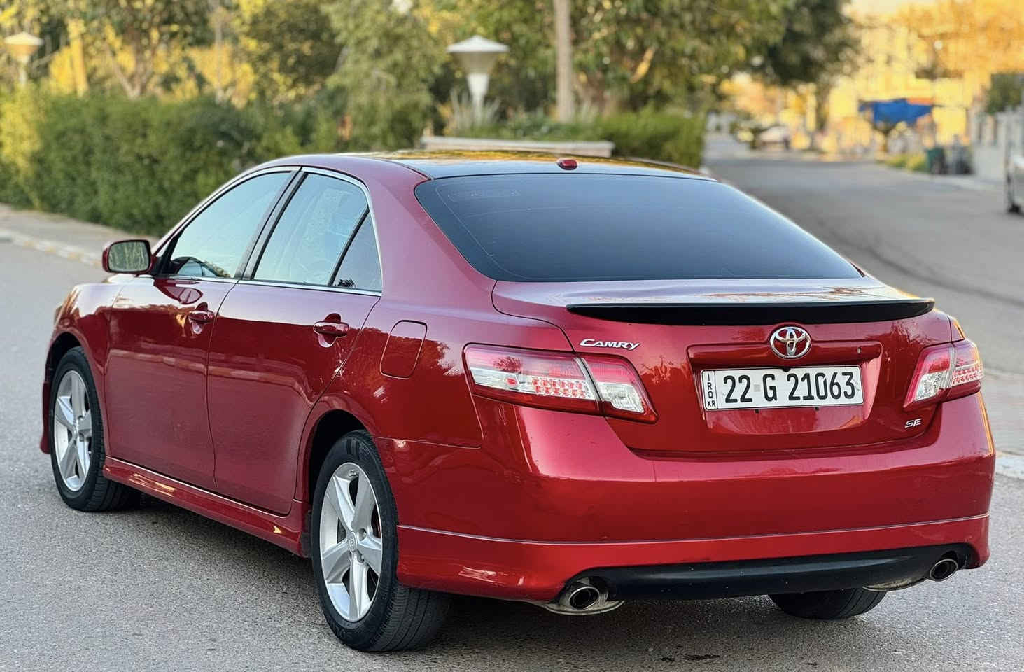 السلام عليكم اخوان
كامري امريكي 2010 SE
#السعر97$ 
#للاستفسار*********** 
سياره بيه 3 قطع بدون قطرة دواخل 
 وصورة سونار مرفق
ويا صورة السياره
كير ومحرك ابشرط 
حجم محرك 2400
مواصفاته 
شاشه ايباد
كامره 
تحكم استيرن
تثبيت سرعه 
كوشنات كهرباء
كير اوتو + طرح
تبريد تدفئه ابشرط 
حداديه ابشرط تخم تايرات جديد
رقم اربيل جديد 
سياره بسمي 
رقم و سنويه جديده لحد 2028
شرط تحويل او غرامه
مكان سياره ديالى خانقين
