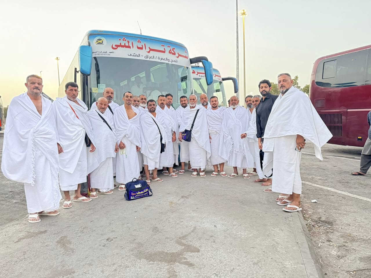 اللهم صل على محمد وال محمد 
بعد اكتمال باصين عمره شعبان
نعلن عن برنامج شعبان رمضان

اعلان رحلة عمرة شهر شعبان المبارك ورمضان
عرض خاص
العمرة في شعبان ورمضان فيه تكفير للذنوب وتقوية العلاقة بالله. 

عمرة شهر شعبان ورمضان  ( ) كلشي علينا بس صوغتك عليك
المقاعد مع شركة تراث المثنئ محدوده جداً
لضمان جودة الرحله وتميزها 
📅 موعد رحلتنا القادمة: 2026/2/12

رحلات العمرة  براً:
السعر850الف نقداً
الاقساط١٠٥٠ فقط عرض تخفيض لمدة محدودة
يوجد نظام الاقساط على الماستر كارد
----————————
⬛ مميزات رحلة العمرة براً:
بإشراف المتعهد: فيصل فرج العبساوي
✅ الانطلاق والعودة من وإلى مقر الشركة
✅ الإقامة في فنادق مميزة:
🔸 المدينة المنورة: فندق مجاور للحرم النبوي
🔸 مكة المكرمة:  (في العزيزية)
         
✅ 3 وجبات طعام
✅ 3ايام ليلتين  في المدينة + 6 ايام في مكة
✅ زيارات دينية كاملة للمزارات في مكة والمدينة
✅ رحلة سياحية اختيارة إلى جدة( على حساب المسافر) 
✅ باصات حديثة ومريحة
✅ إشراف إداري وديني كامل مع مرشدين أكفاء

🎁 هدايا مميزة لكل معتمر:
▫️ حقيبة كتف
▫️ كتيب "المهم في العمرة"
📌 المستمسكات المطلوبة للتسجيل:
▪️ جواز سفر نافذ
▪️ صورة شخصية بخلفية بيضاء

📞 للحجز والتسجيل:
يرجى إحضار الجواز والصورة إلى مقر الشركة،
أو إرسال صورة الجواز عبر الواتساب على أحد الأرقام التالية:                                               
***********. أتصال ووتساب
📍 موقعنا في المثنى(السماوة):
ملاحظه ليس لدينا فرع ثاني او مندوب خارج الشركة
تسليم الجوازات حصرا داخل الشركة 
شارع الجسر مقابل الأعداد وتدريب
