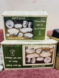 اركوبال فرنسي • طقم ٩٥ قطعة • انتيكه من ٧٠