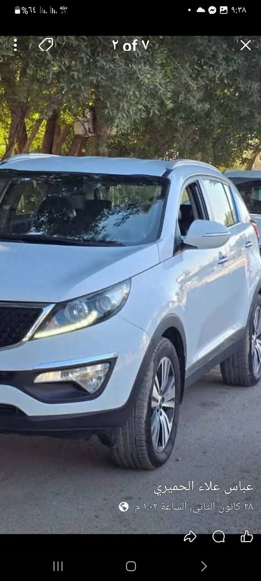 السلام عليكم اسبورتج م١٤ سليمانيه الرقم الجديد سنويه لغاية٢٨ سياره حلوه وكاعده بيه ضربه خفيفه بالجنطه امعدله نفسه بيعاومراوس تلفون *********** او***********
