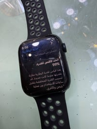 ساعه ابل الجيل الثامن بطاريه 99مستعمله فتره قليله السعر 275الف ملاحظه ...