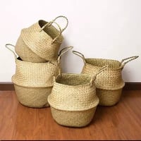 سلات خوص • ٤ قطع • ديكور