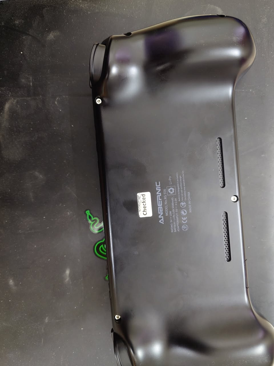 جهاز anbernic 556 ذاكره 128 الرام 8 البطاريه 5500 يدعم الشحن السريع اندرويد 13 يشغل العاب بلي2 بي هواي محاكيات 
للبيع او مراوس بجهاز ازغر منه بس كون شاشه oled 
السعر 140بدون ملحقات بس الجهاز
المكان مدينه الصدر ما عدي توصيل


**إذا كنت صاحب هذا الإعلان وتريد حذفه لأي سبب، رجاءا أرسل رسالة إلى الدعم الفني**