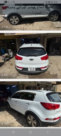 كيا سبورتج ٢٠١٥الون ابيض وارد خليجي بدون حادث مكفولة من تبديل وصبغ محر...