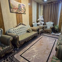 كنبة • نضافة ٩٠٪ • لون فستقي